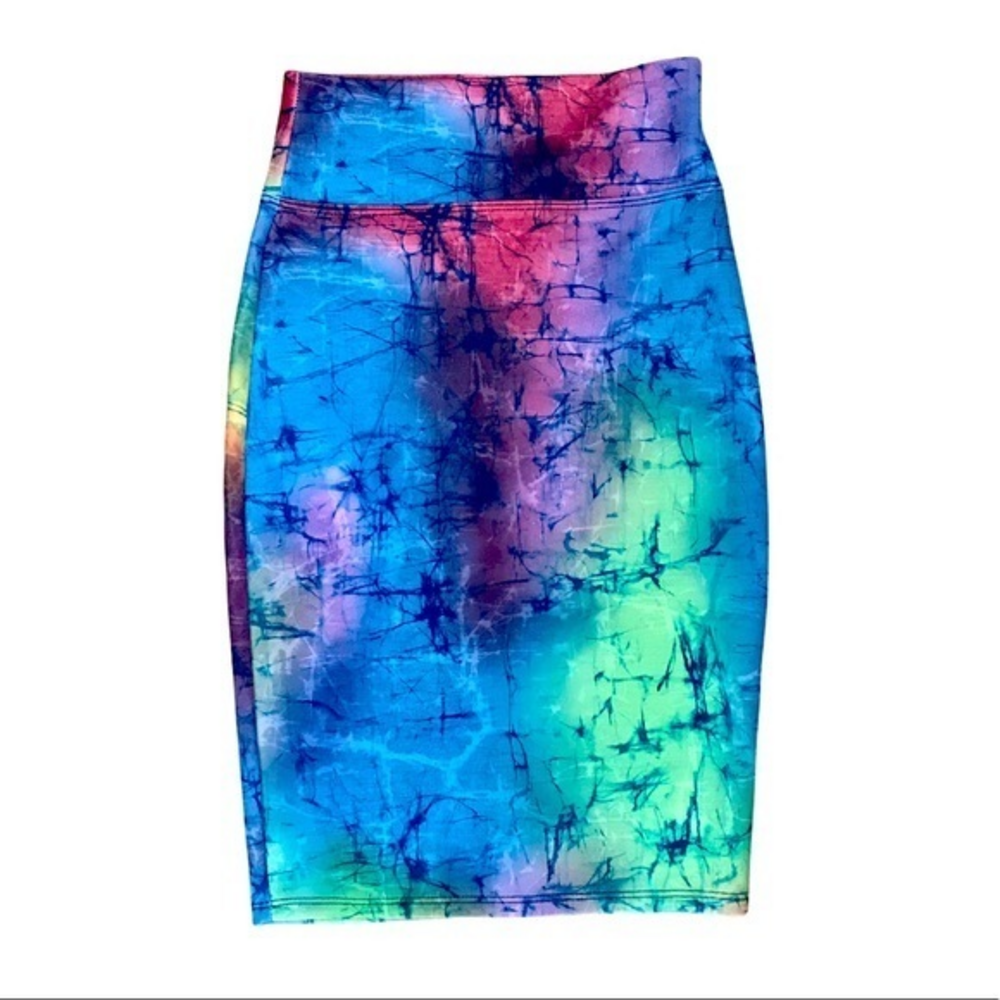 Hybrid‎ & Company Pull On Tie Dye Skirt S EUC